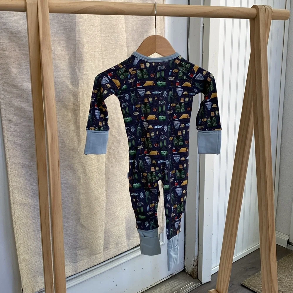 Wild Woven (formerly Kind Thing) Gone Fishing Zip Romper - Picture 6 of 11